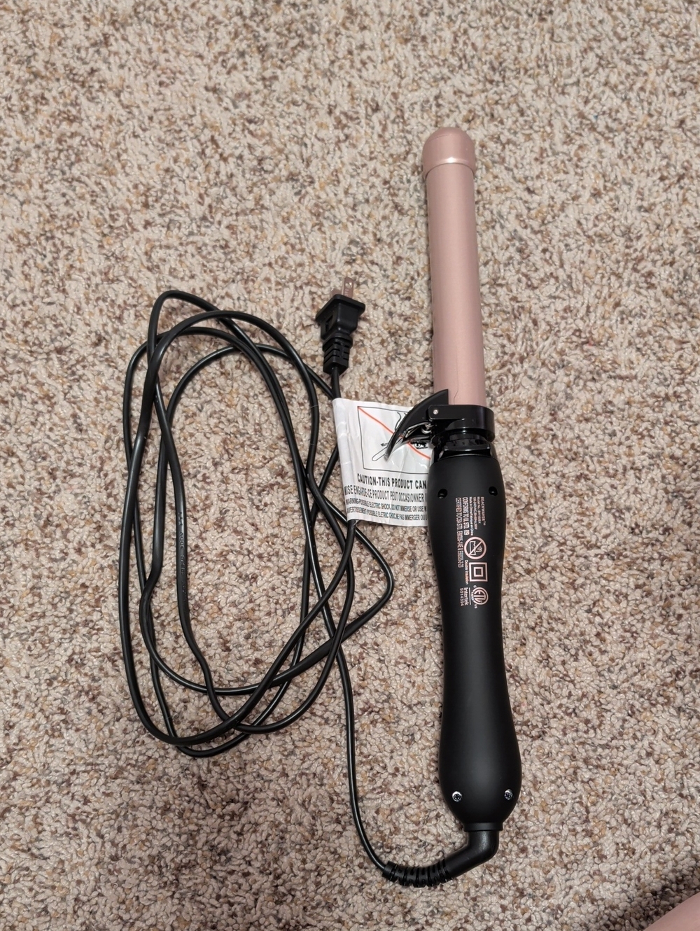 Ceramic Styling Wand for Women - Rose Gold Barrel